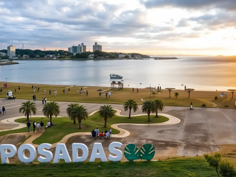 POSADAS costanera de la ciudad de posadas