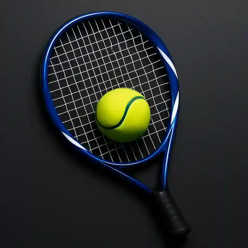 Pelota y raqueta de tenis